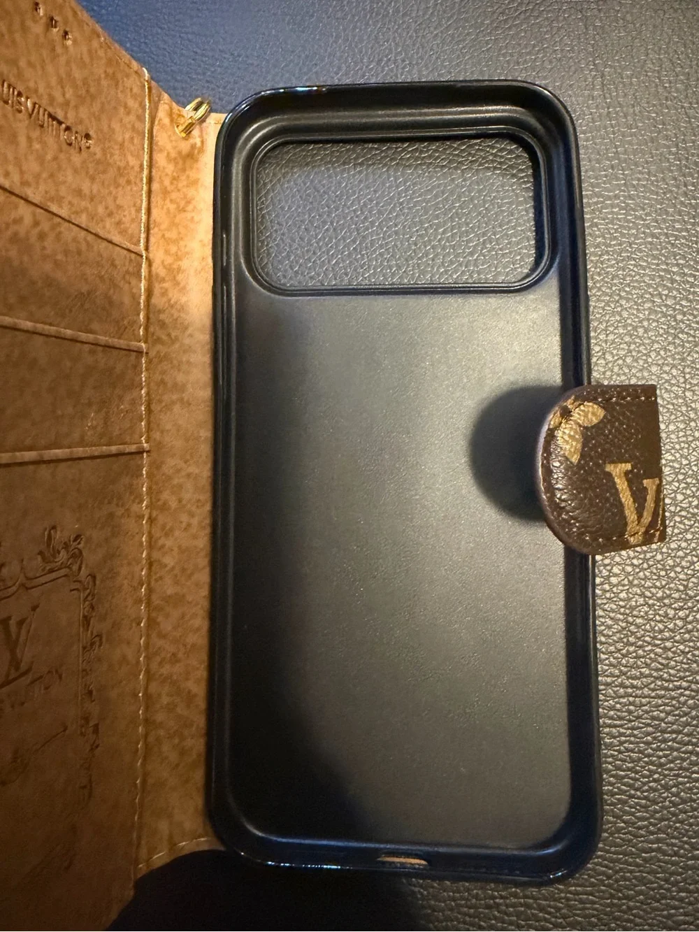Louis Vuitton Brown Monogram Wristlet Phone Wallet iPhone 17 pro max